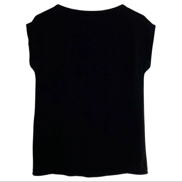 DVF Diane Von Furstenberg Cordelia Silk Lace Short Sleeve Blouse 2 XS Black Gold - Picture 2 of 13